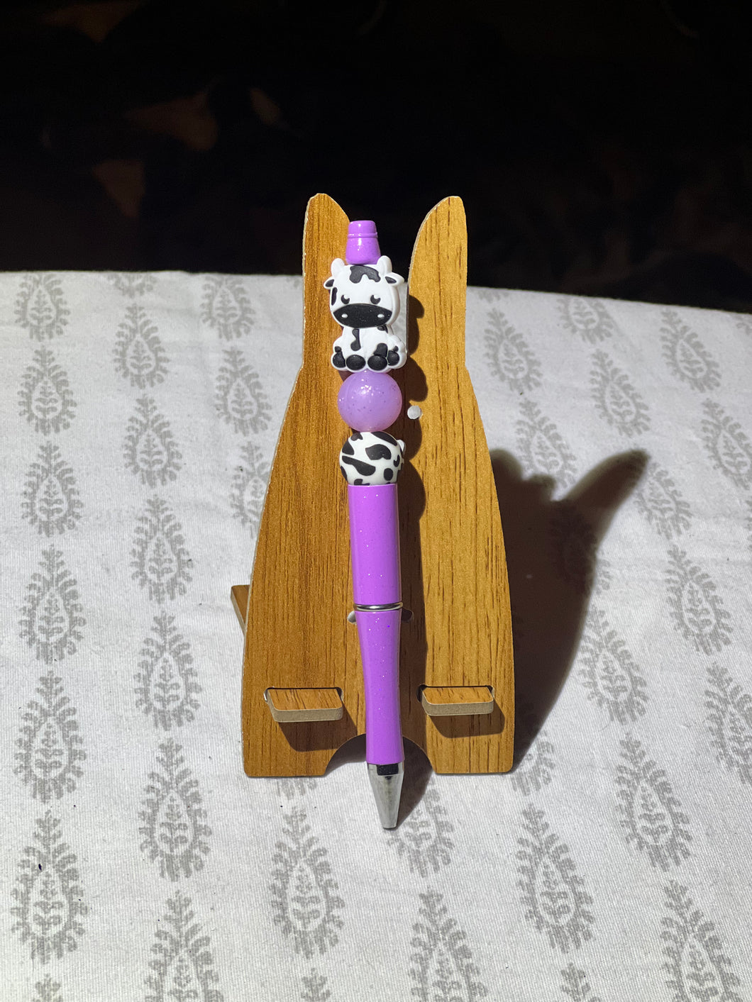 Purple Cow Black ink Pen