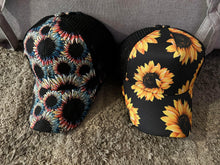 Load image into Gallery viewer, Sunflower Ponytail Hat
